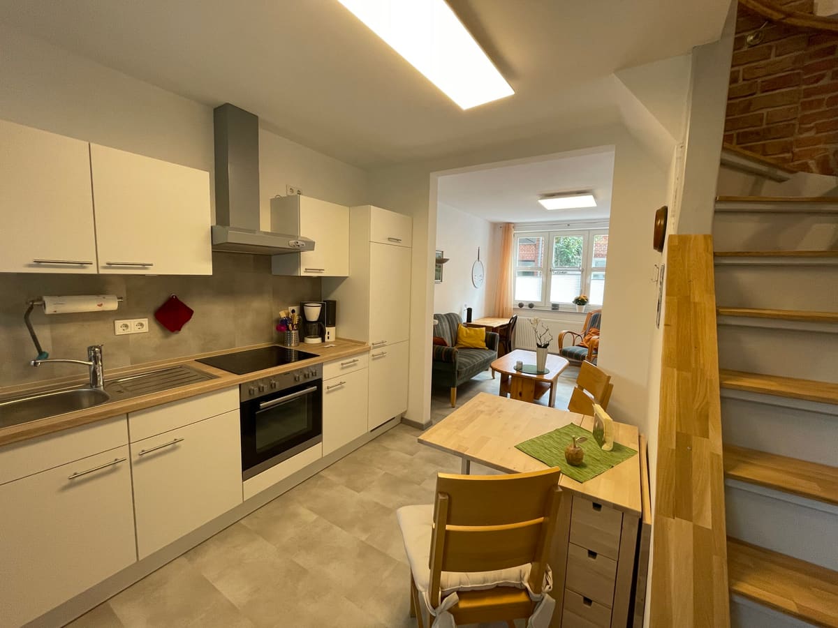 Moderne Küche im Ferienhaus in Aurich